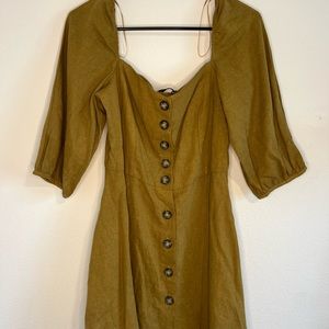 Zara Women’s Brown/Green Dress Size Medium NWT with pockets
